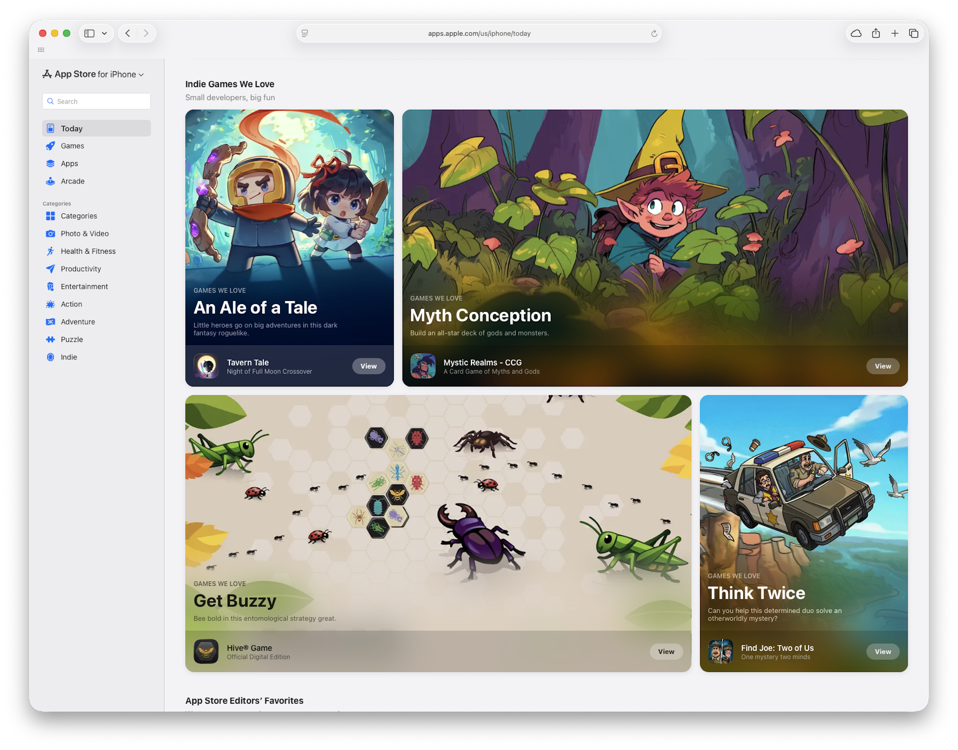 Apple Today Feature